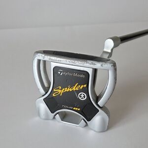 TaylorMade Spider Tour Putter - Silver and Black with Yellow Accent